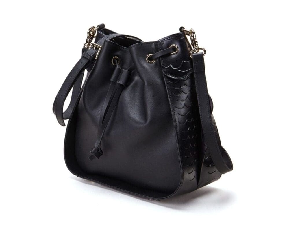 Bellorita Carp Black Bucket Shoulder Bag 2