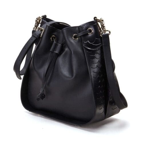 Bellorita Carp Black Bucket Shoulder Bag 2