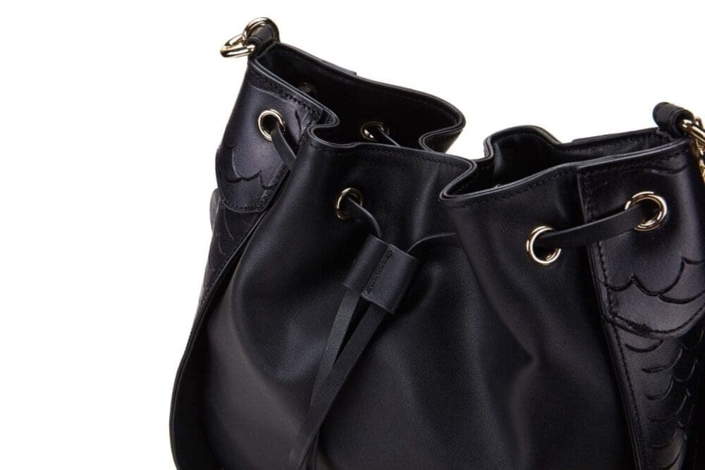 Bellorita Carp Black Bucket Shoulder Bag 3