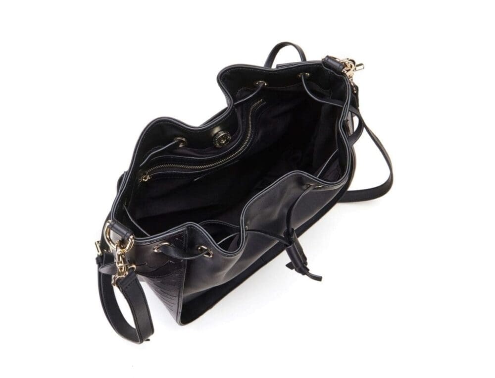 Bellorita Carp Black Bucket Shoulder Bag 7