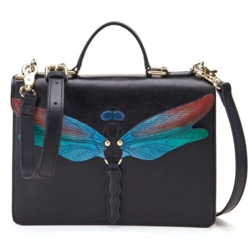 Bellorita Dragonfly Black Top Handle Bag 2