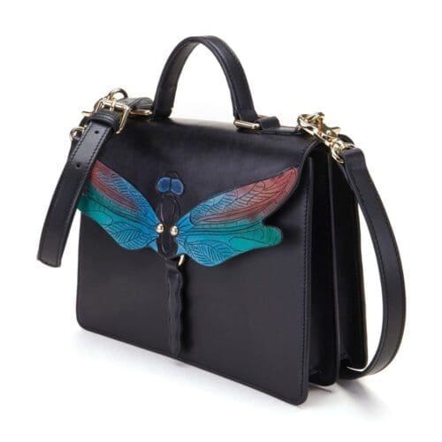 Bellorita Dragonfly Black Top Handle Bag 3
