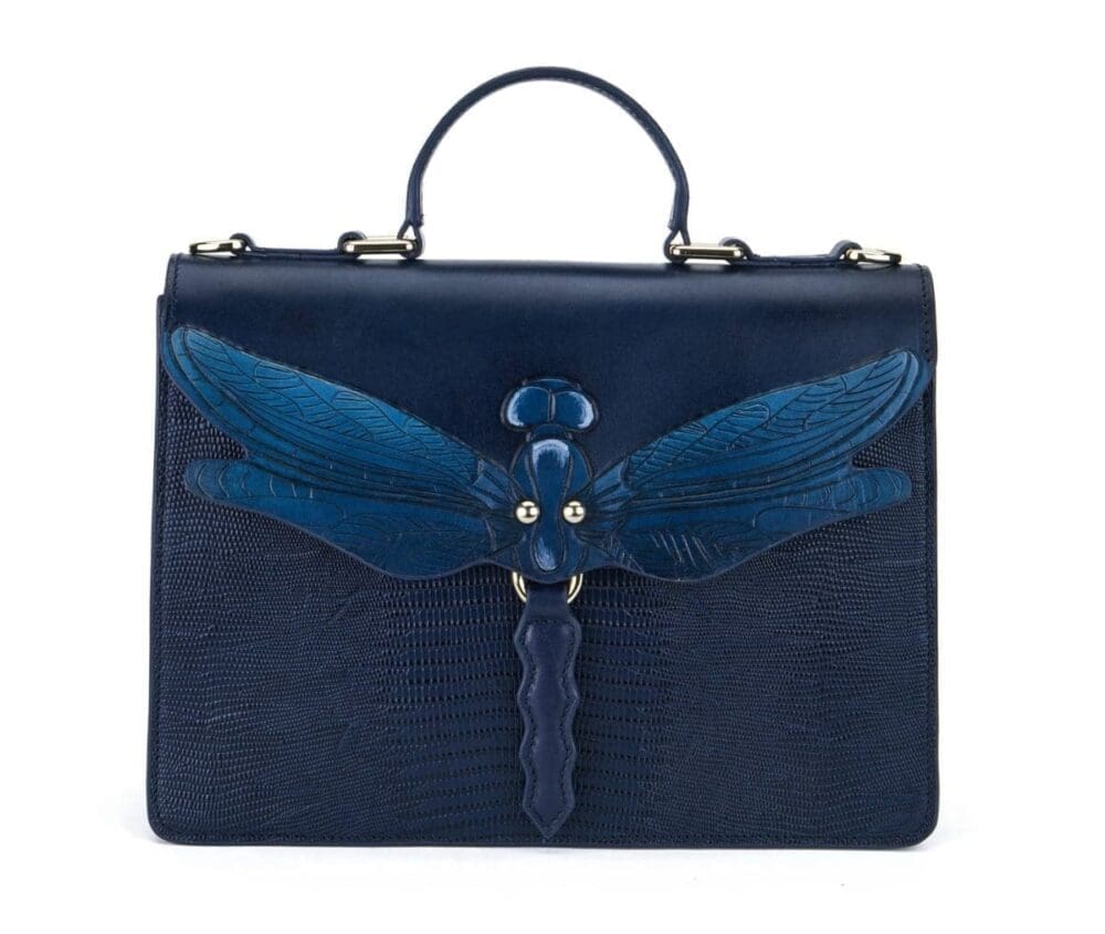 Bellorita Dragonfly Blue Top Handle Bag 10