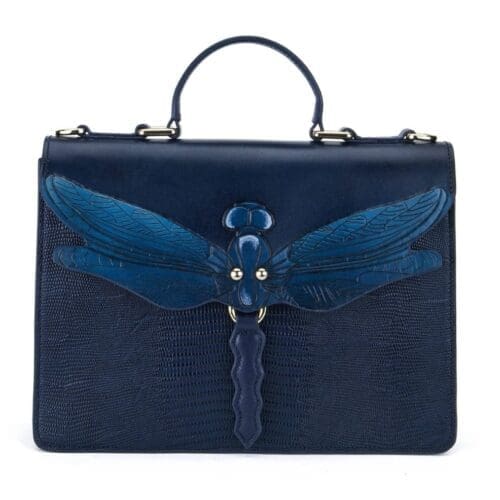 Bellorita Dragonfly Blue Top Handle Bag 10