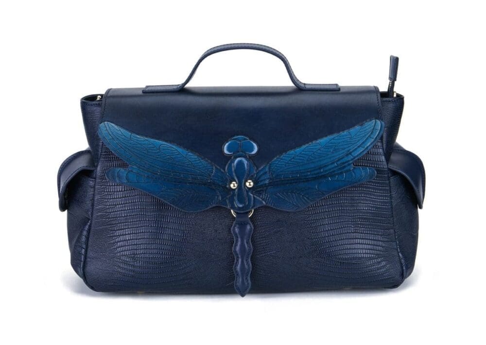 Bellorita Dragonfly Blue Top Handle Bag