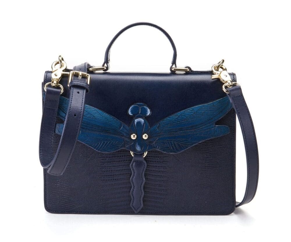 Bellorita Dragonfly Blue Top Handle Bag 11
