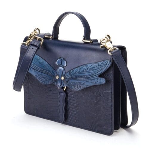 Bellorita Dragonfly Blue Top Handle Bag 12