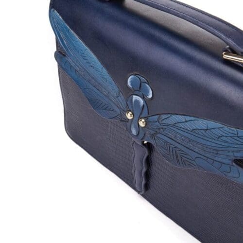 Bellorita Dragonfly Blue Top Handle Bag 13