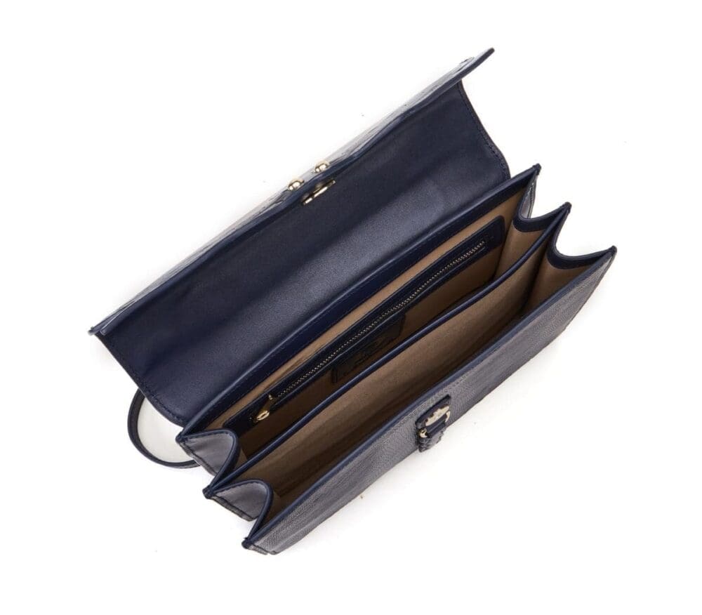 Bellorita Dragonfly Blue Top Handle Bag 17
