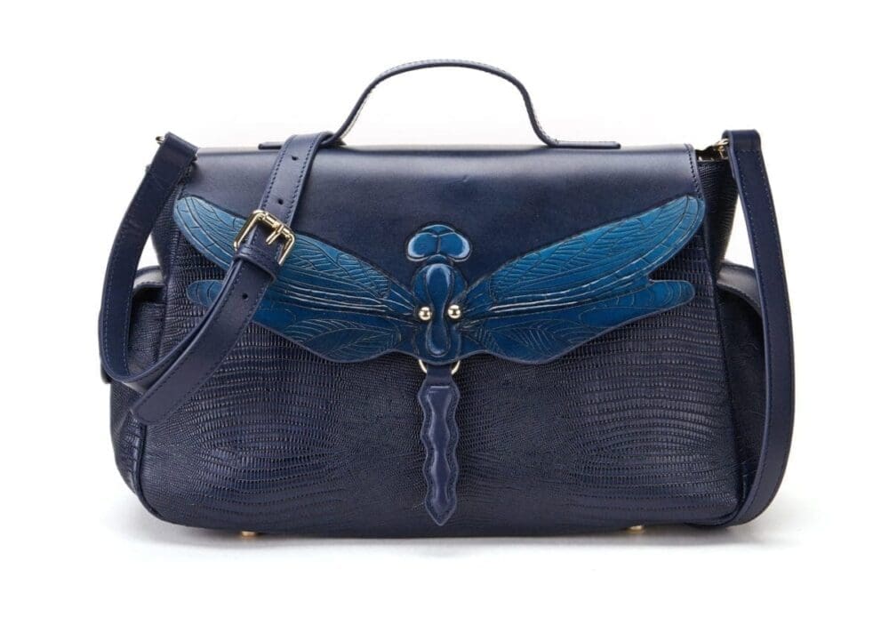 Bellorita Dragonfly Blue Top Handle Bag 2