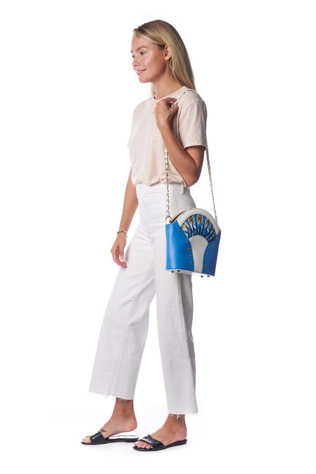 Bellorita Feather Blue Shoulder Bag 4