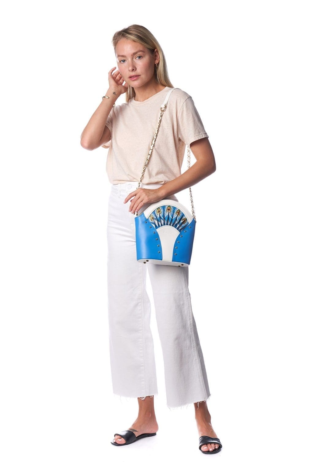 Bellorita Feather Blue Shoulder Bag 7