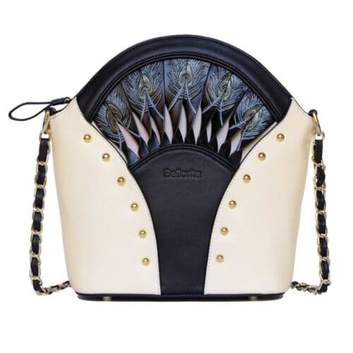 Bellorita Feather White Shoulder Bag