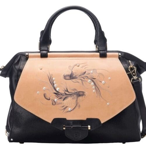 Bellorita Koi Large Black Crossbody Bag