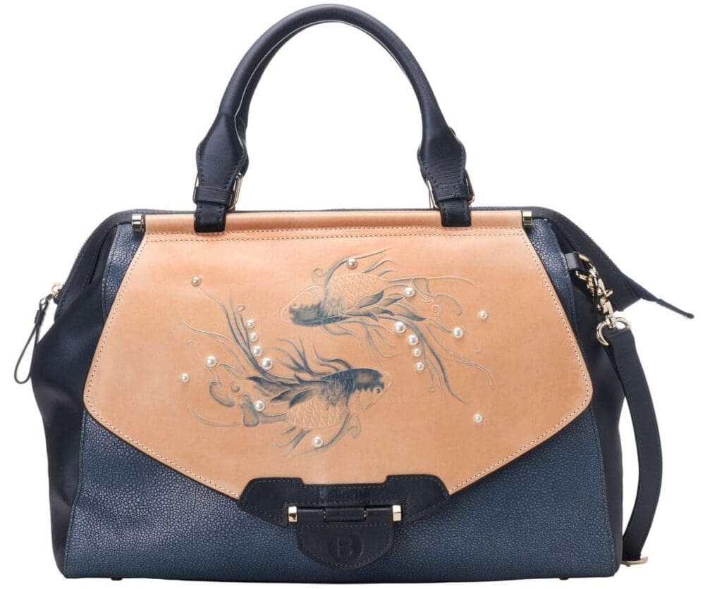 Bellorita Koi Large Blue Crossbody Bag