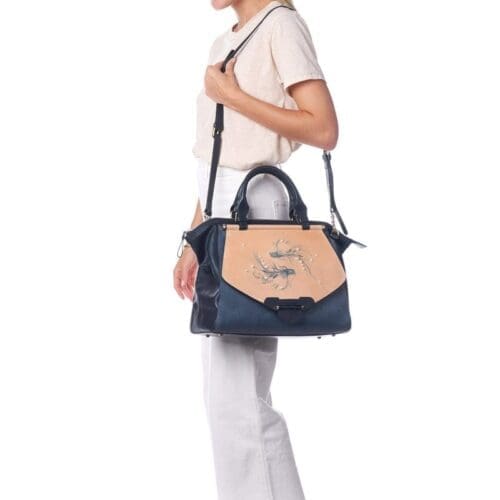 Bellorita Koi Large Blue Crossbody Bag 7