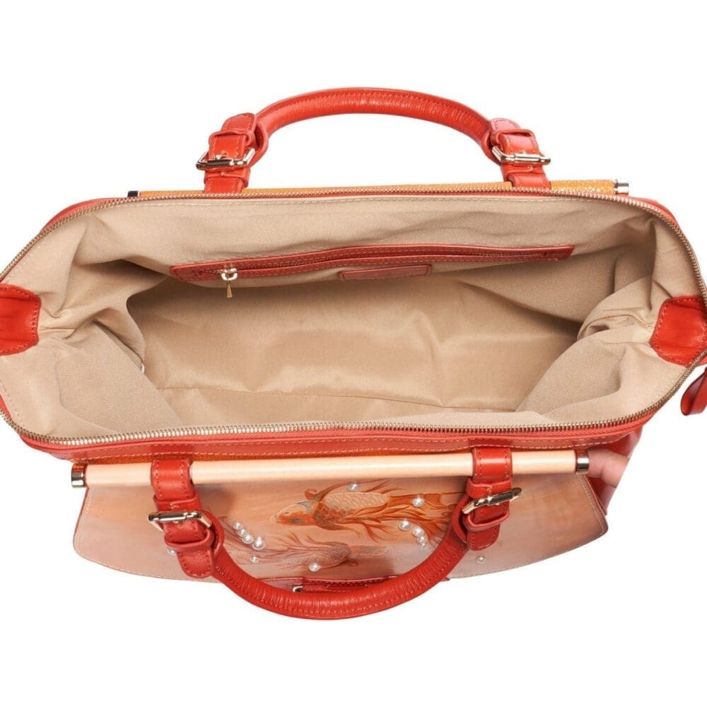 Bellorita Koi Large Orange Crossbody Bag 3