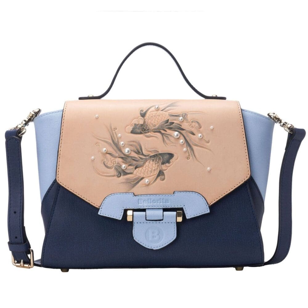 Bellorita Koi Small Blue Crossbody Bag