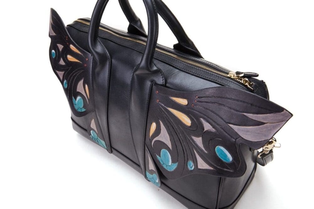 Bellorita Wings Black Top Handle Bag 7