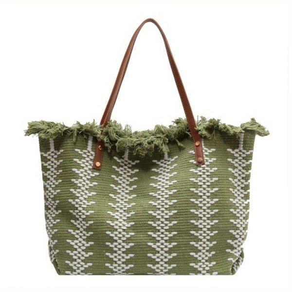 Shomico Canvas Woven Bag Simple Bohemian Style - Image 4