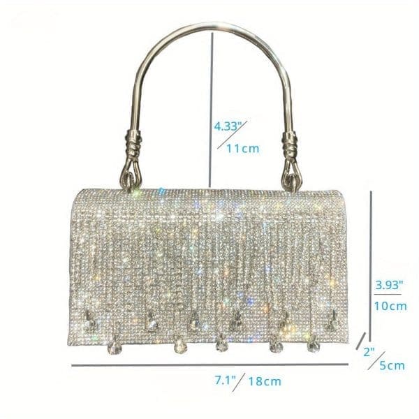 Shomico Rhinestone Designer Bag - Chic Party Star - Image 8