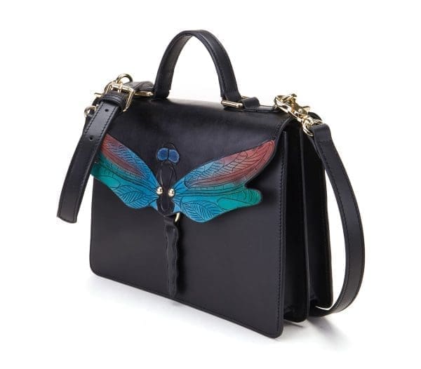 Bellorita - Dragonfly Black Top Handle Bag - Image 3