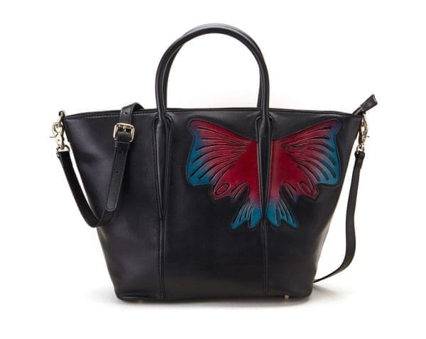 Bellorita - Butterfly Black Top Handle Bag
