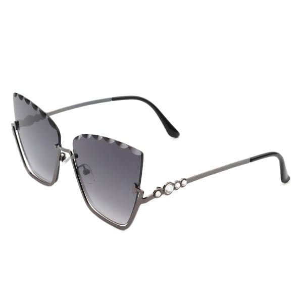 Cramilo Eyewear Starfire - Half Frame Cat Eye Sunglasses - Image 3
