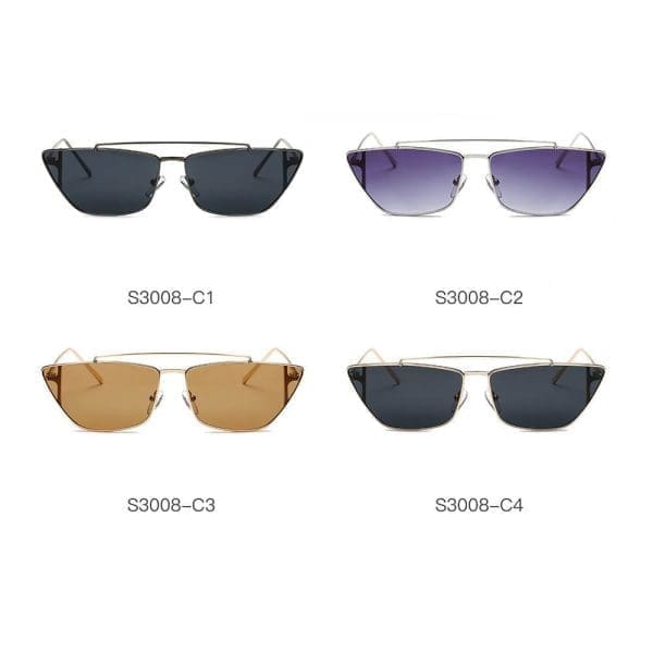 Cramilo Eyewear Estevan - Retro Rectangular Sunglasses - Image 10