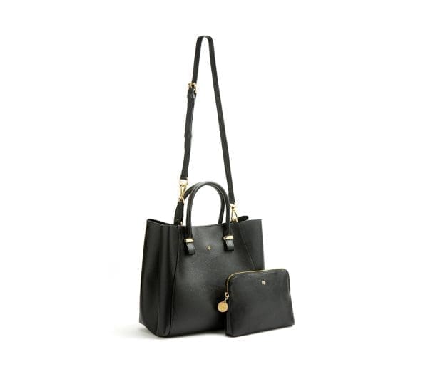 Gunas New York - Jane - Black Vegan Leather Bag - Image 4