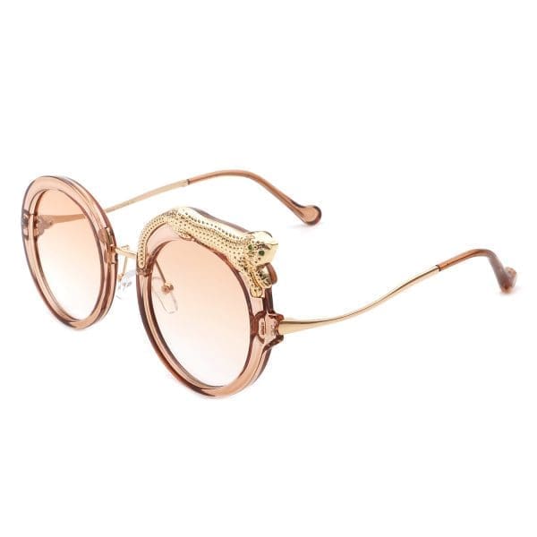 Cramilo Eyewear Yellowze - Oversize Round Sunglasses - Image 5