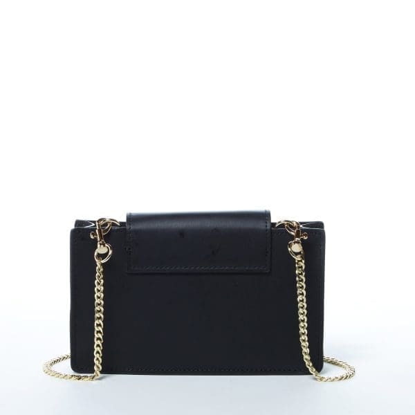 SUSU Mary Black Leather Crossbody Bag - Wristlet - Image 4