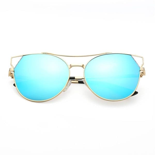 Cramilo Eyewear Aspen - Trendy Mirrored Cat Eye Sunglasses - Image 3