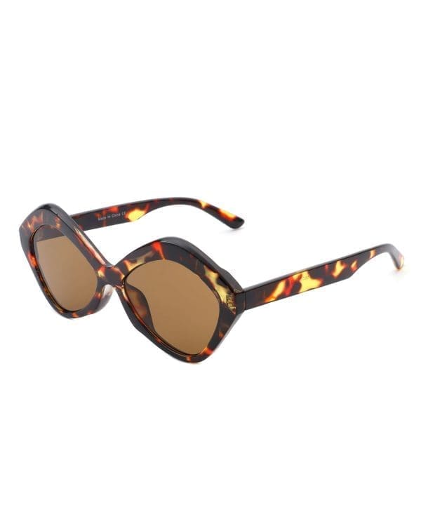 Cramilo Eyewear Amethyst - Hexagonal Cat Eye Sunglasses