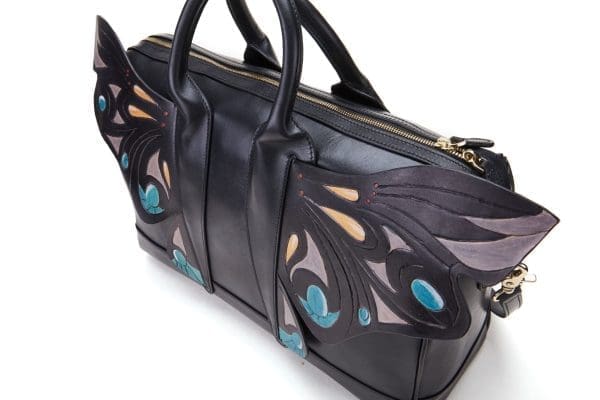 Bellorita - Wings Black Top Handle Bag - Image 7