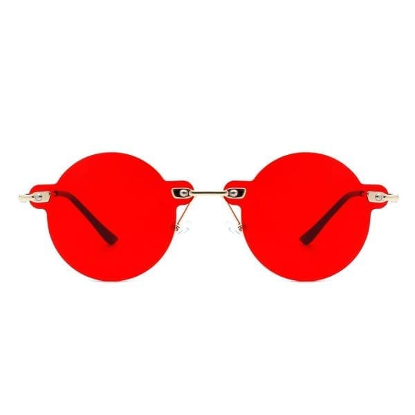Cramilo Eyewear Crescent - Rimless Tinted Vintage Sunglasses - Image 8