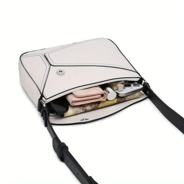 Shomico Small Crossbody Bag with Patchwork Pattern - Image 4