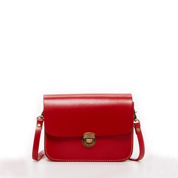 SUSU Nanah Red Leather Crossbody Bag - Must Have