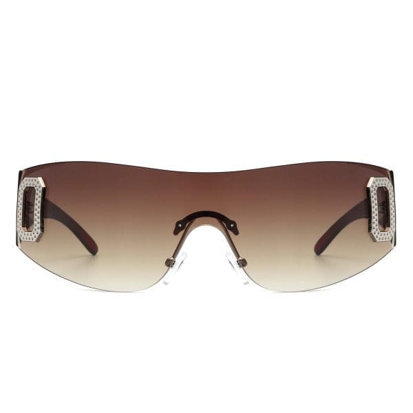 Cramilo Eyewear Havoc - Rimless Sleek Wrap Around Sunglasses - Image 4