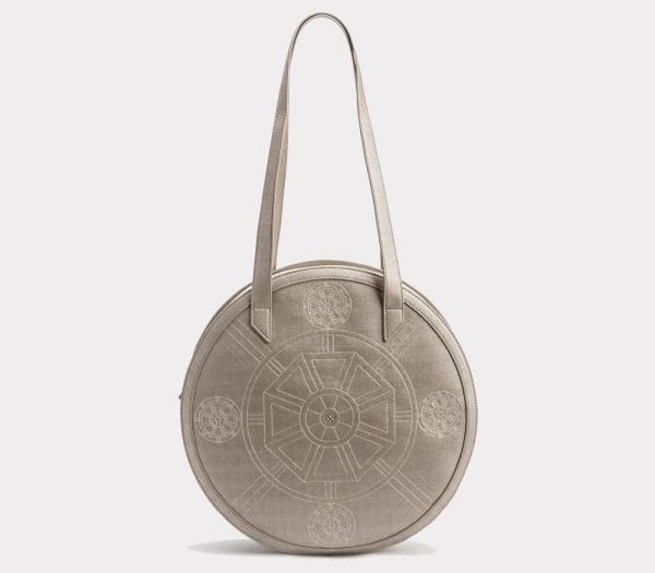 Gunas New York - Meghan - Silver Vegan Tote Bag - Image 2
