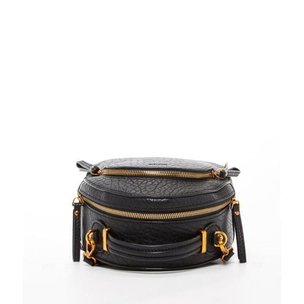 SUSU Amanda Black Leather Backpack - Convertible - Image 5