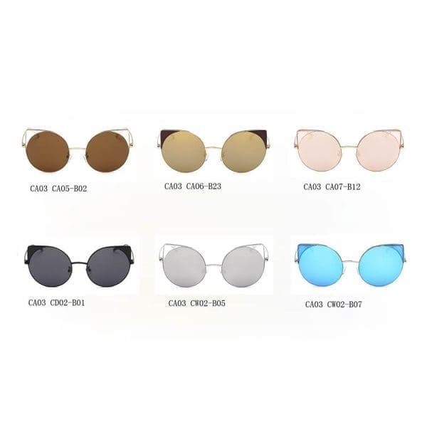 Cramilo Eyewear Dublin - Mirrored Cat Eye Sunglasses - Image 16