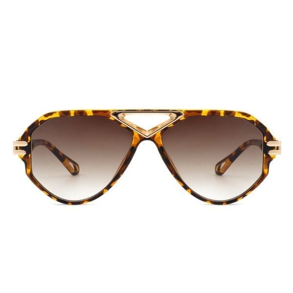 Cramilo Eyewear Unityth - Geometric Round Aviator Sunglasses - Image 5