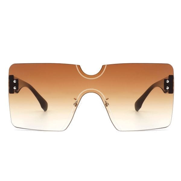 Cramilo Eyewear Yellowyx - Rimless Flat Top Sunglasses - Image 3
