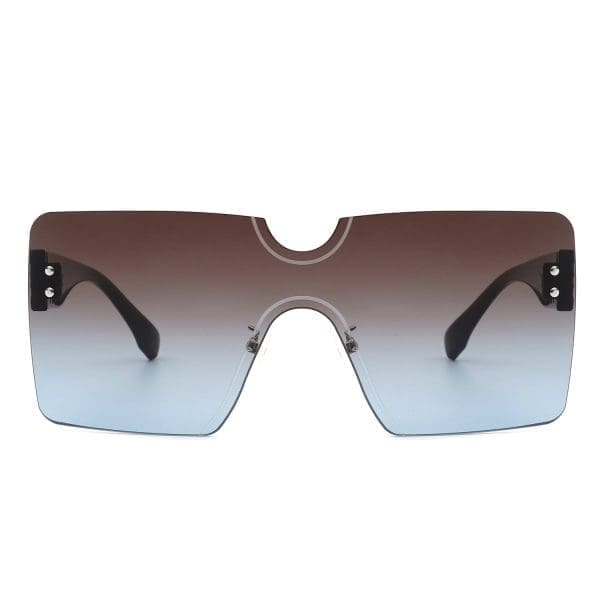 Cramilo Eyewear Yellowyx - Rimless Flat Top Sunglasses - Image 7