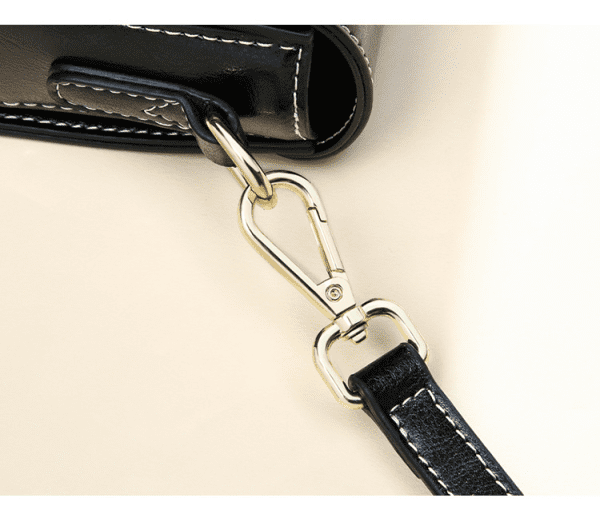 Shomico - Geometric Crossbody Bag - Genuine Leather - Image 3