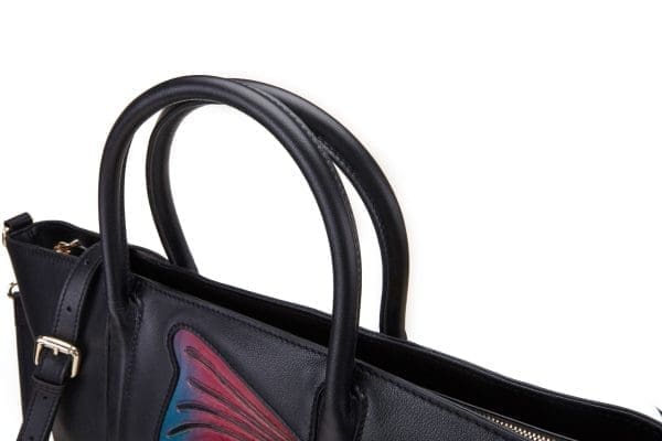 Bellorita - Butterfly Black Top Handle Bag - Image 7
