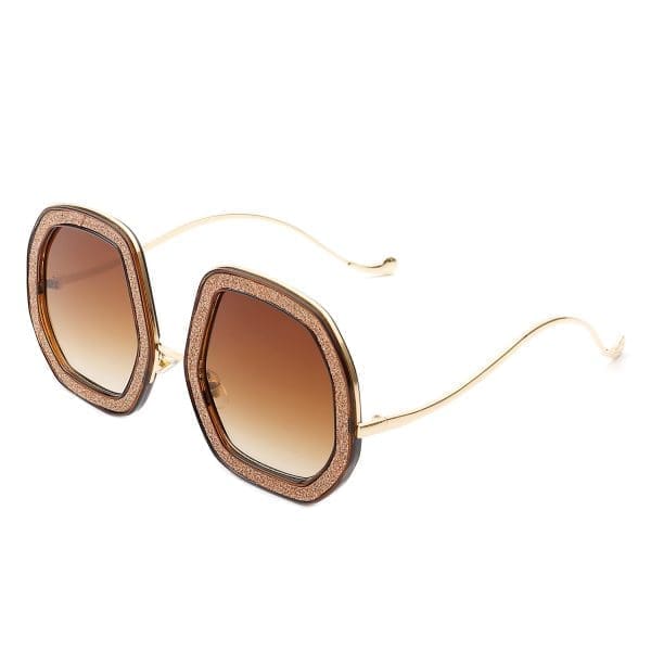 Cramilo Eyewear Xanadawn - Geometric Glitter Sunglasses