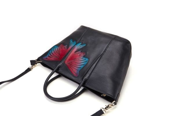 Bellorita - Butterfly Black Top Handle Bag - Image 6
