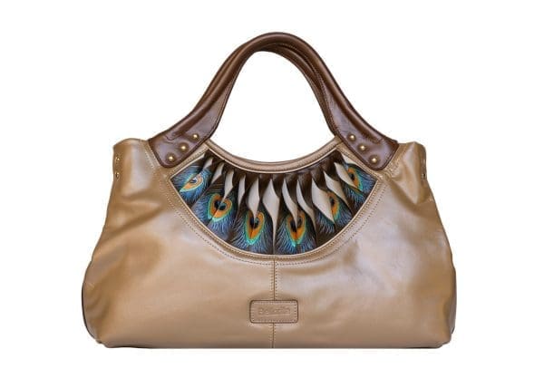 Bellorita - Feather Brown Top-Handle Bag